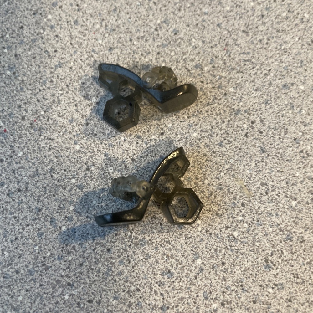 Monster High Gray Hexagon Honeycomb Replacement Heels Open Back